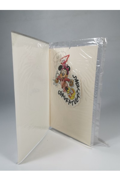 Vintage Disney Minnie Mouse Ευχετήρια Κάρτα Πρόσκλησης Party Σφραγισμένη 90s