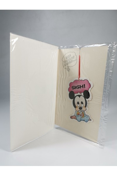Vintage Disney Minnie Mouse Baby Congratulations Greeting Card Sealed ATTICA