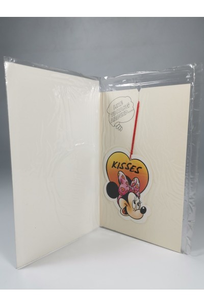 Vintage Disney Minnie Mouse Greeting Card “Lots of Heavenly Hugs and…” Sealed 90s