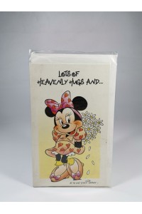 Vintage Disney Minnie Mouse Ευχετήρια Κάρτα “Lots of Heavenly Hugs and…” Σφραγισμένη 90s