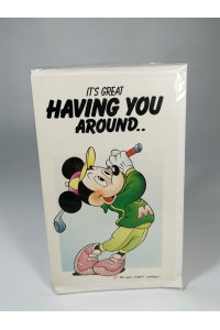 Vintage Sealed Disney Mickey Mouse Greeting Card “It’s Great Having You Around” 90s Collectible