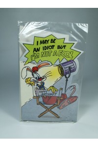 Vintage Disney Roger Rabbit Birthday Greeting Card Happy Birthday Sealed 90s