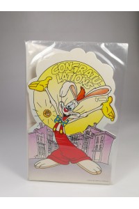 Vintage Disney Ευχετήρια Κάρτα Roger Rabbit Congratulations Σφραγισμένη 80s–90s