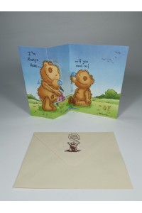 Vintage Pop-Up Greeting Card Carte Blanche I’m Always Here with Envelope 90s