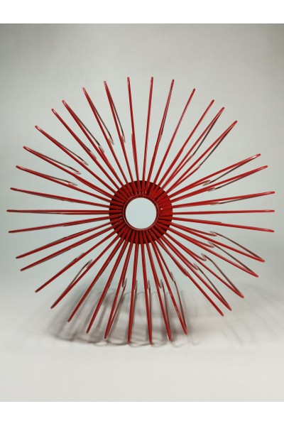 Vintage IKEA Tradig Red Metal Fruit Bowl Design by Ehlen Johansson 90s