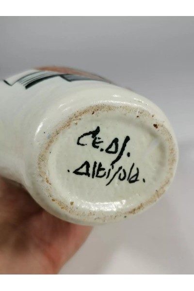 Vintage Ιταλικό Βάζο Αφηρημένης Τέχνης Ce.As Albisola Style Baj