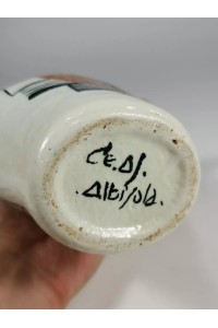 Vintage Ιταλικό Βάζο Αφηρημένης Τέχνης Ce.As Albisola Style Baj