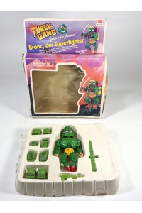 Vintage Turly-Gang Bronc der Superfighter Action Figure with Box Euro Play