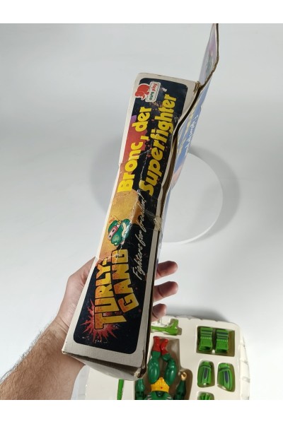 Vintage Turly-Gang Bronc der Superfighter Action Figure with Box Euro Play