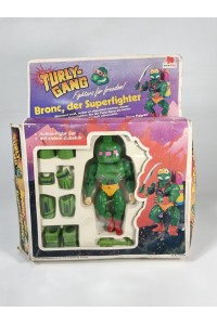 Vintage Turly-Gang Bronc der Superfighter Action Figure with Box Euro Play