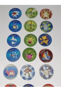 Pokemon Tazos Cheetos Σετ 27 Τεμάχια + Κουτί Vintage 90s