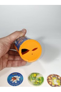 Pokemon Tazos Cheetos Set 27 Pieces with Case Vintage 90s
