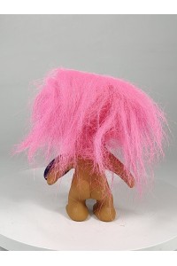 Vintage Nasty Trolls Wishnik Troll Figure 10cm Pink Hair 1991