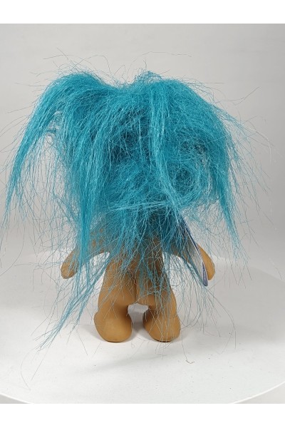 Vintage Nasty Trolls Wishnik Troll Figure 10cm Blue Hair 1991