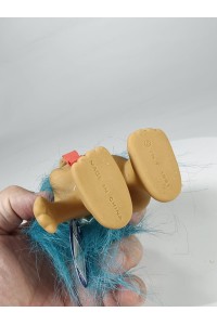 Vintage Nasty Trolls Wishnik Troll Figure 10cm Blue Hair 1991