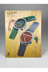 Vintage AKTEO Watch Advertising Sign J.C. Mareschal Golf Tennis France