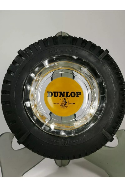 Vintage Διαφημιστικό Γυάλινο Τασάκι απ' τα Λάστιχα Dunlop