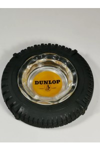 Vintage Διαφημιστικό Γυάλινο Τασάκι απ' τα Λάστιχα Dunlop