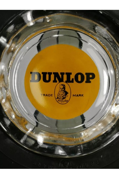 Vintage Διαφημιστικό Γυάλινο Τασάκι απ' τα Λάστιχα Dunlop