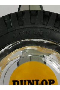 Vintage Διαφημιστικό Γυάλινο Τασάκι απ' τα Λάστιχα Dunlop