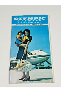 Χειμερινό Πρόγραμμα Πτήσεων Νοέμβριος 1975 Μάρτιος 1976 της Ολυμπιακής Αερογραμμής