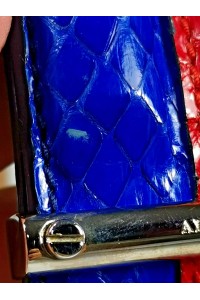Κόκκινη Μπλέ Γυναικεία Δερμάτινη Ζώνη Μέσης Alexander McQueen