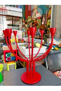 Stockholm Κόκκινο Κηροπήγιο με 8 Υποδοχές από τα IKEA Vintage Σχεδιασμός από Knut &amp Mariann
