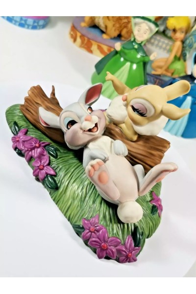 Πορσελάνινη Φιγούρα της Disney  Bambi 60th Anniversary Twitterpated in the Springtime Thumper &amp Miss Bunny της WDCC