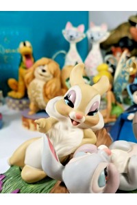 Πορσελάνινη Φιγούρα της Disney  Bambi 60th Anniversary Twitterpated in the Springtime Thumper &amp Miss Bunny της WDCC